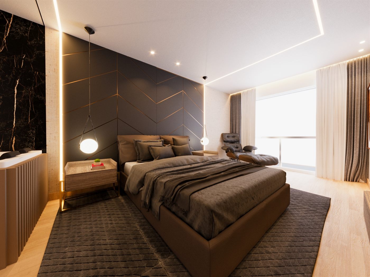 Ambiente entregue idêntico ao render 3D do projeto